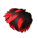 Side Swept Red Faded Hair