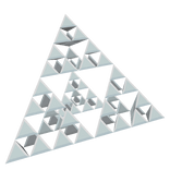 Sierpiński Pyramid Of Silver