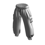 Silver Cargo Joggers