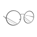 Silver Circle Frame Glasses