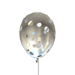 Silver Confetti Balloon
