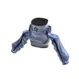 Silver Off Shoulder Crop Top w/ Star Charm 