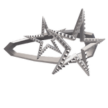 Silver Star Hair Clip