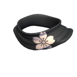 Simple Black Scarf (flower)