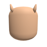 Skin Color Head w/ Horns