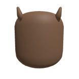 Skin Color Head w/  Horns