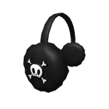  Skull Earmuffs Black