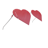 Sleek Pink Heart Glasses