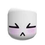 Sleepy Blushing Head (White)