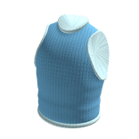 Sleeveless Cropped Knit (Blue)