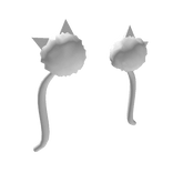 Snowball Kitten Pom Poms