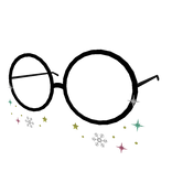 Snowflake Stickers Glasses