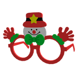 Snowman Glasses -Red