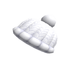 Snowy White Basic Beanie