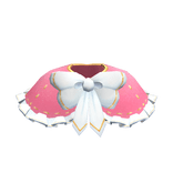 Soft Pink Holiday Coat with White and Gold Trim