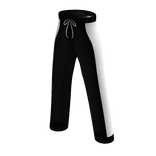 Soft Sweat Pants in Black with White sides