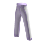 Soft Sweat Pants in Pastel Purple with White sides