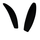 Solid Black Bunny Ears
