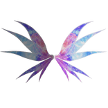 Space Galaxy Mermaid Fairy Wings