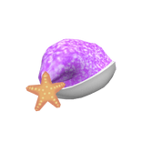 Sparkly Beachy Santa Hat Purple