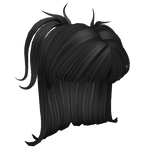 Spiked Dolly Half Up Anime Pigtails in Black