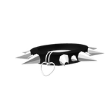 Spiked Heart Collar - Black (3.0)