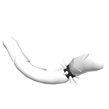 Spiked Snow Jaguar Tail