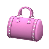 Spikey Leather Bag - Pink