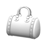 Spikey Leather Bag - White