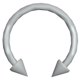 Spikey nose piercing - Regular Head