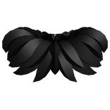 Spiky Black Neck Fluff