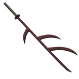 Spiky Blade Eye Katana Back