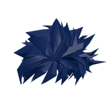 Spiky Blue Anime Hair