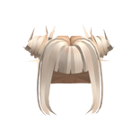 Spiky Bun Blonde Anime Hair