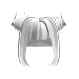 Spiky Bun White Anime Hair
