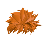 Spiky Orange Anime Hair