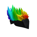 Spiky Rainbow Undercut