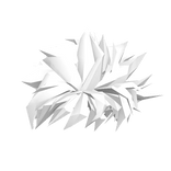 Spiky White Anime Hair