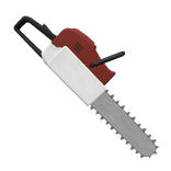 Split Red Chainsaw