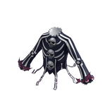 Spooky Skeleton w/ Bat Cuff Black