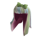 Spring Hair with Green Bow