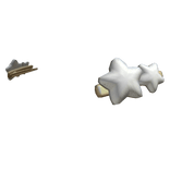Star Hair Clips White