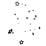 Star Outline Aura Black