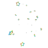 Star Outline Aura Rainbow