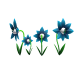 Staring Flower Eye Patch Blue