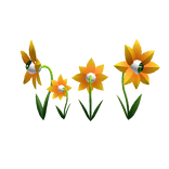 Staring Flower Eye Patch Yellow