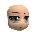 Stern Anime Head (Silver Eyes)