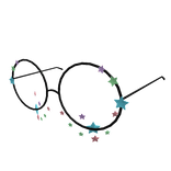 Sticker Glasses - Stars