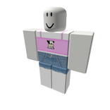 Strawberry Cow Shirt w/Frayed Shorts