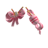 Strawberry Cream Hair Bows